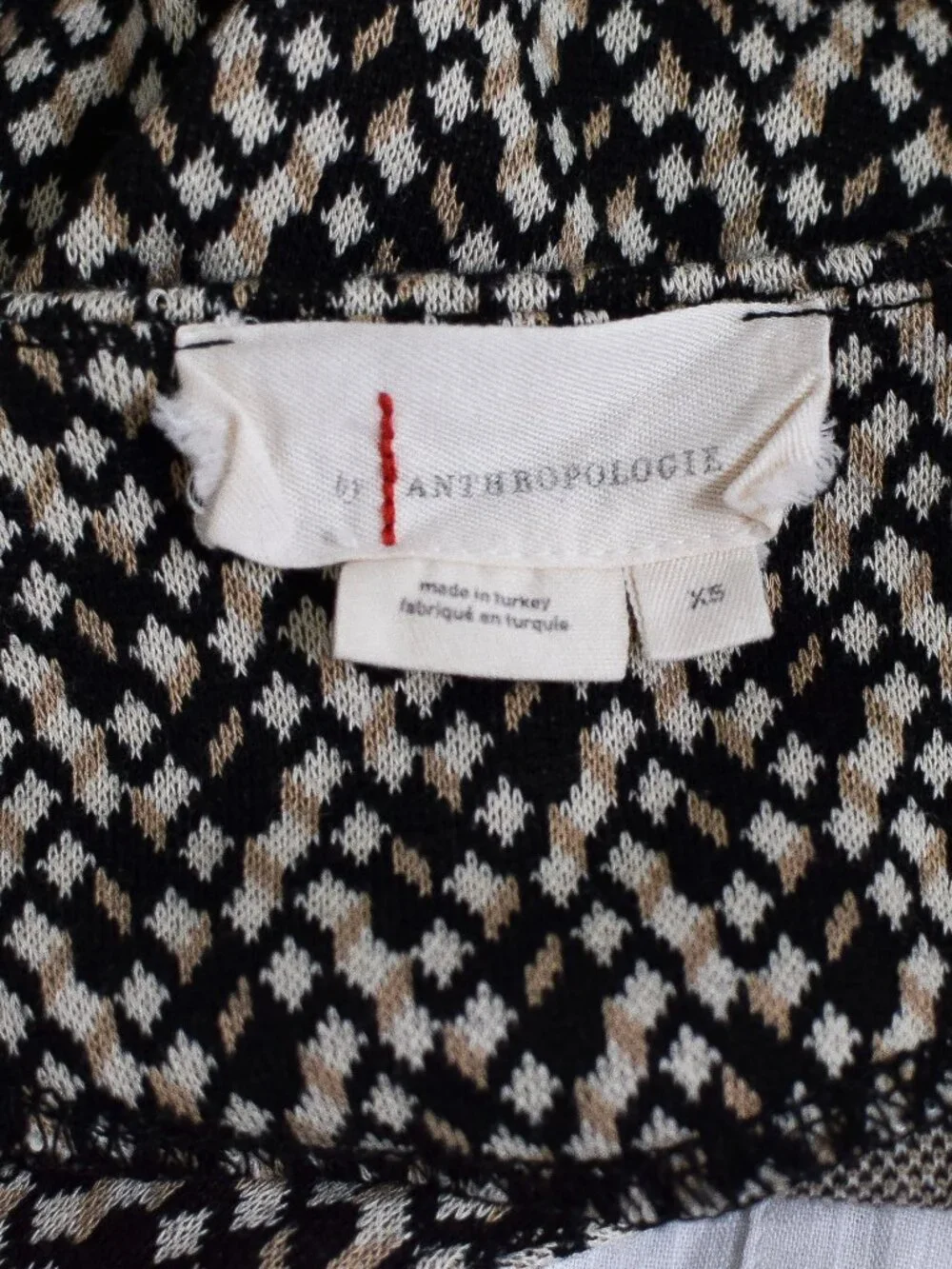 Anthropologie layered jacquard
